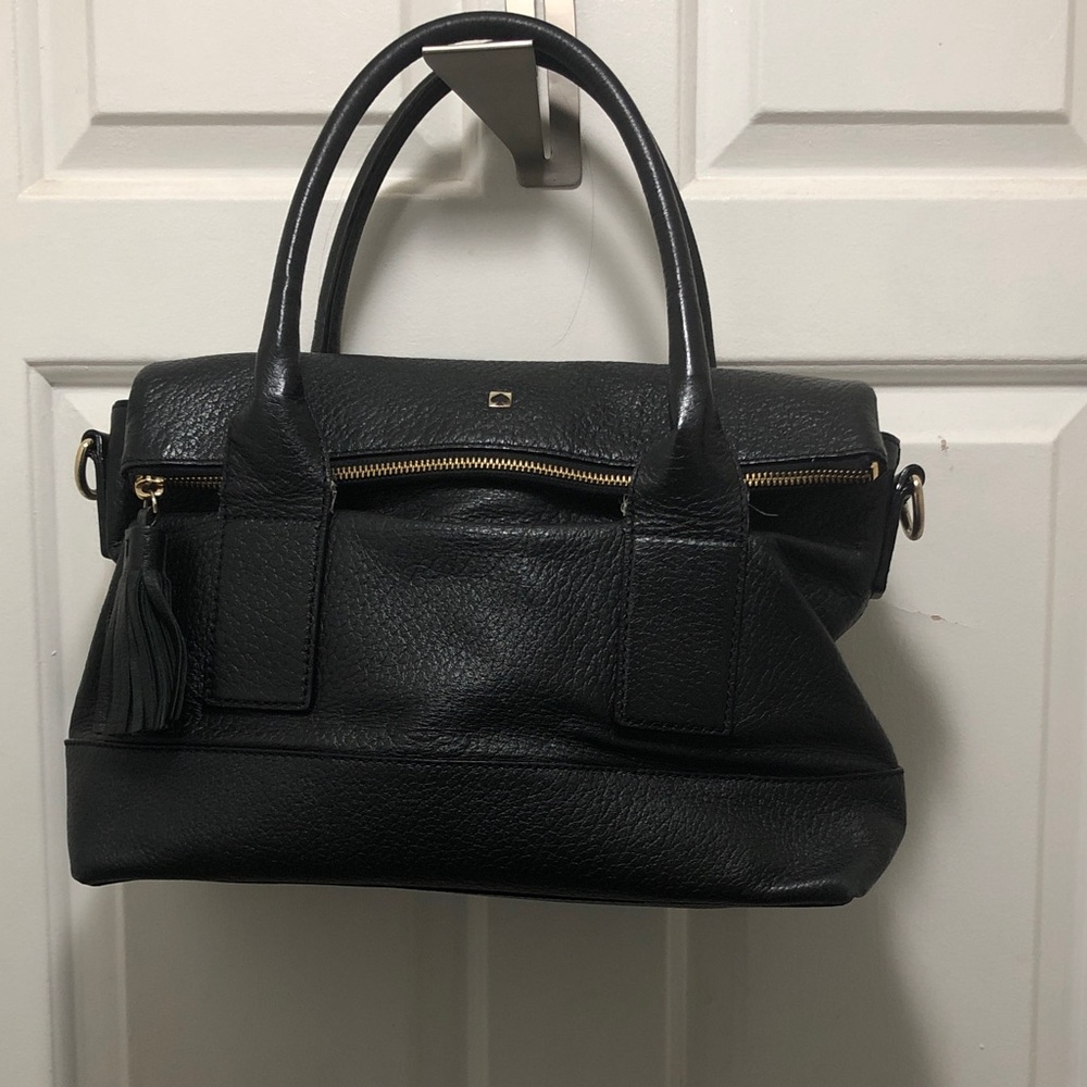 Kate Spade Black Leather Satchel